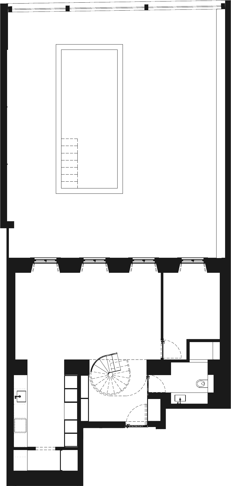 Apartamento T3 Duplex (Planta-Tipo) — planta Piso -1